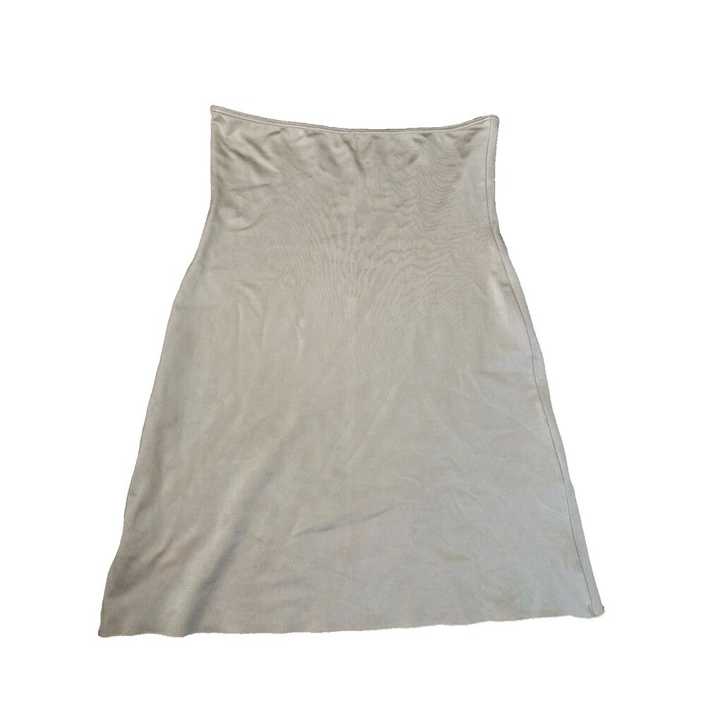 SPANX Nude High Waisted Shaping Half Slip Skirt Beige/Nude Shapewear Size M EUC
